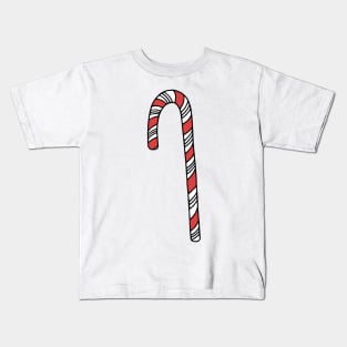 Christmas Holiday Candy Cane Pattern Kids T-Shirt